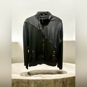 Rock & Republic Black Full Zip Up Jacket Mens Size Large